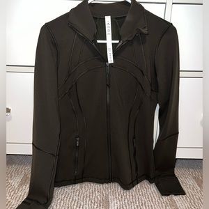 Lululemon womens define jacket size 6 dark green brand new